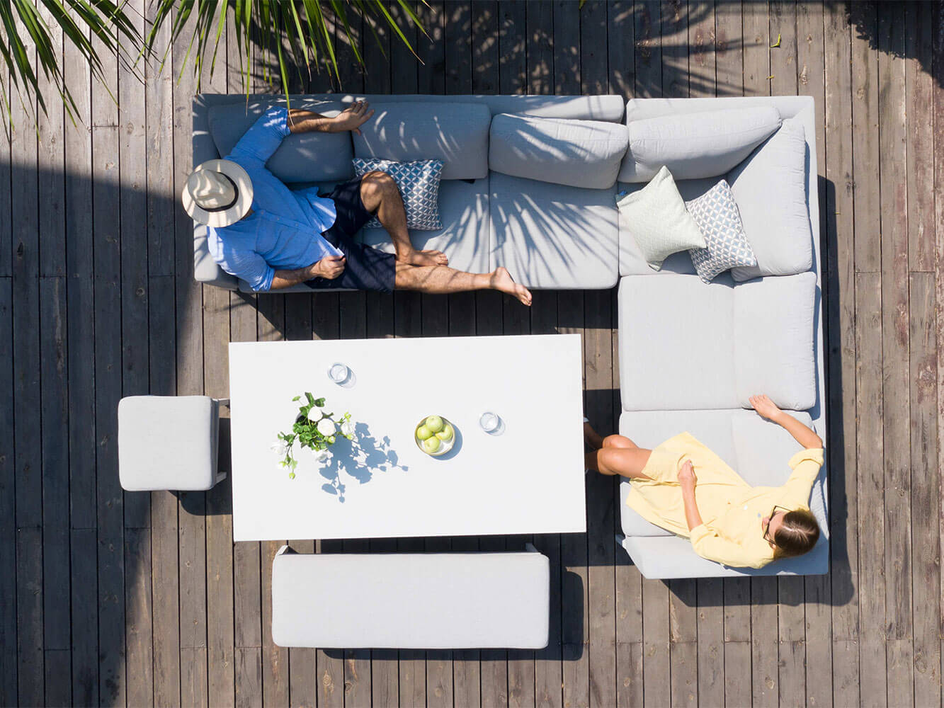 Argenta Corner Dining Set with Rising Table