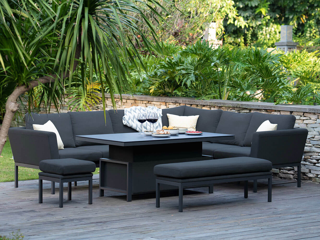 Argenta Corner Dining Set with Rising Table