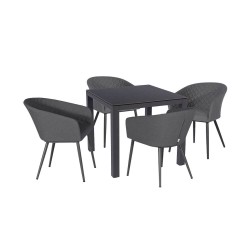 Napoli 4 Seat Square Dining Set