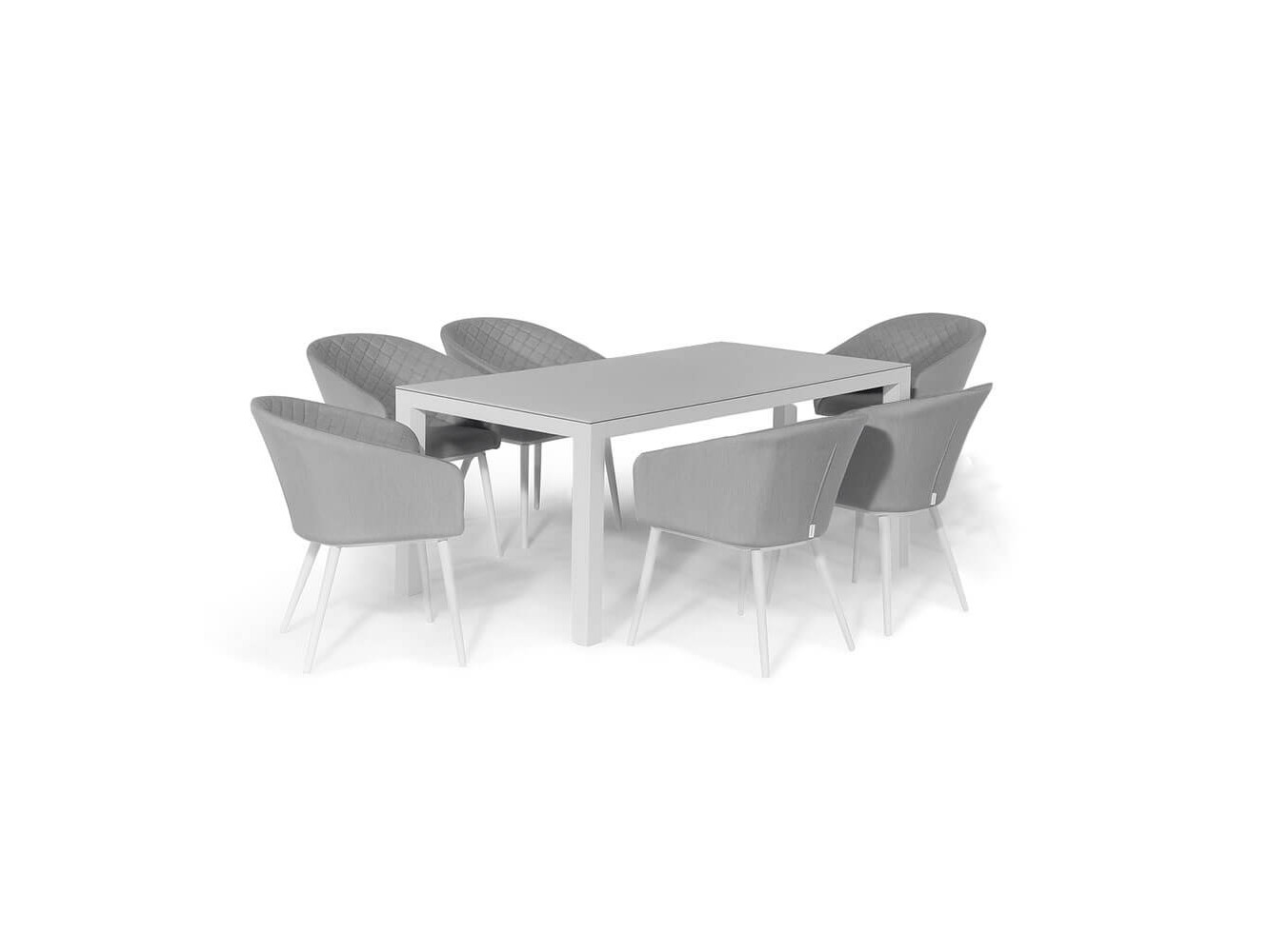 Napoli 6 Seat Rectangular Dining Set