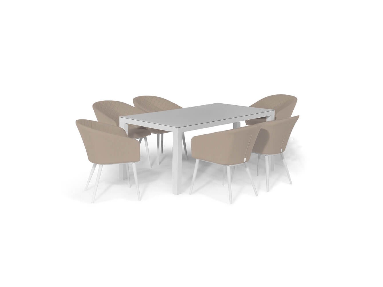Napoli 6 Seat Rectangular Dining Set