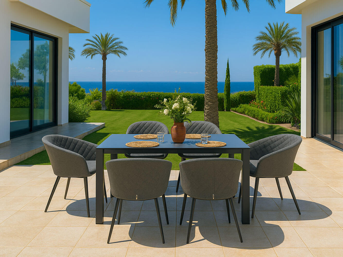 Napoli 6 Seat Rectangular Dining Set