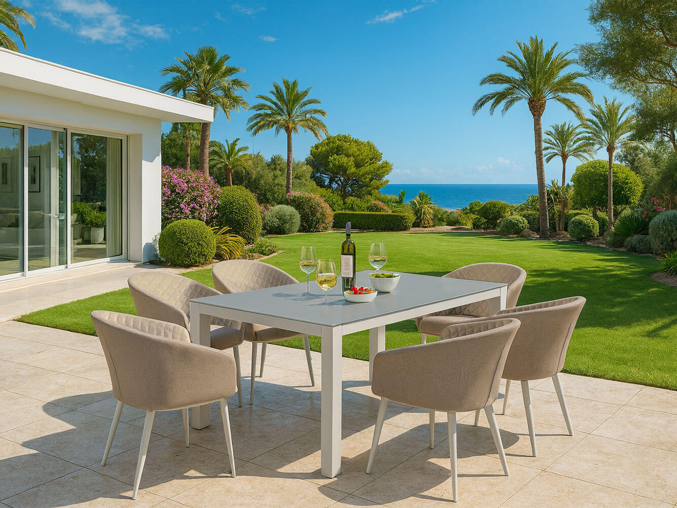 Napoli 6 Seat Rectangular Dining Set