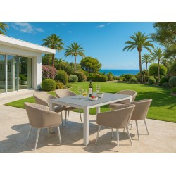 Napoli 6 Seat Rectangular Dining Set