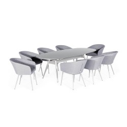 Napoli 8 Seat Oval Dining Set