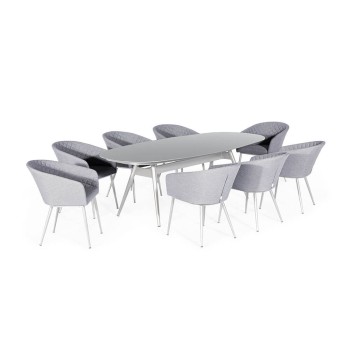 Napoli 8 Seat Oval Dining Set
