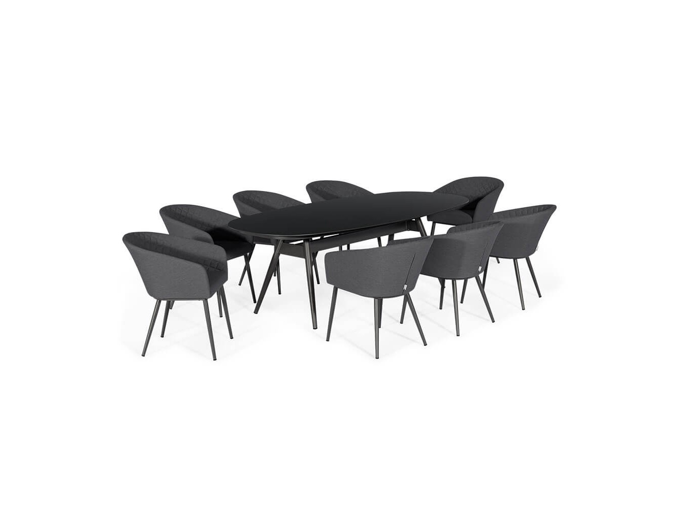 Napoli 8 Seat Oval Dining Set