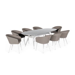 Napoli 8 Seat Oval Dining Set