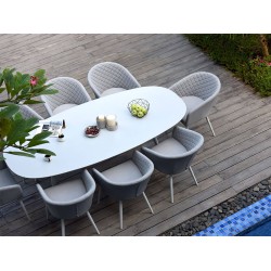 Napoli 8 Seat Oval Dining Set