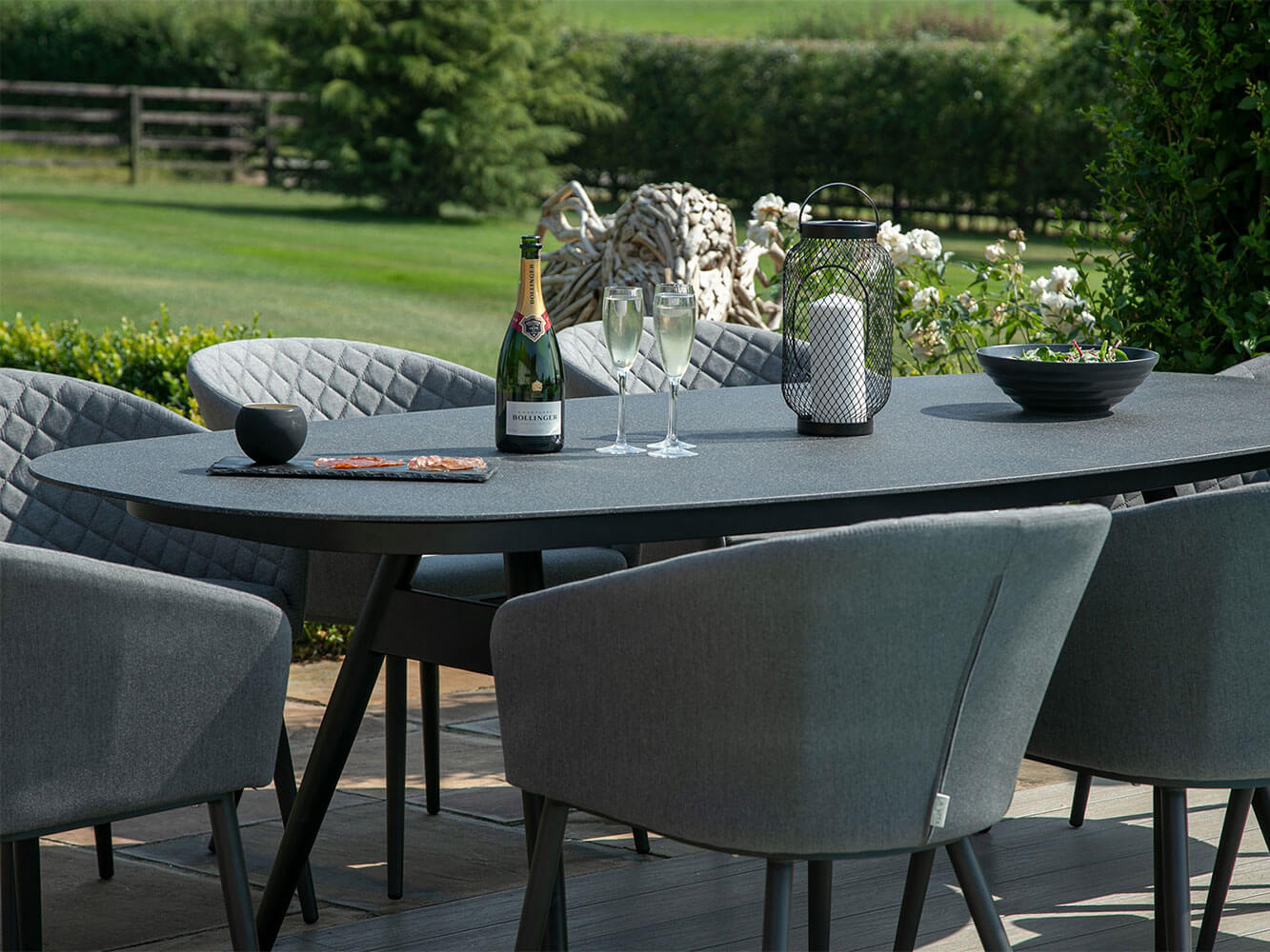 Napoli 8 Seat Oval Dining Set