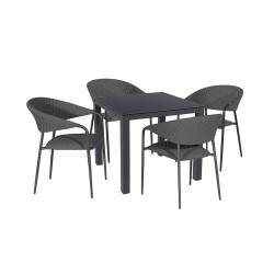 Nuoro 4 Seat Square Dining Set
