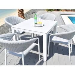 Nuoro 4 Seat Square Dining Set