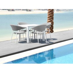 Nuoro 4 Seat Square Dining Set