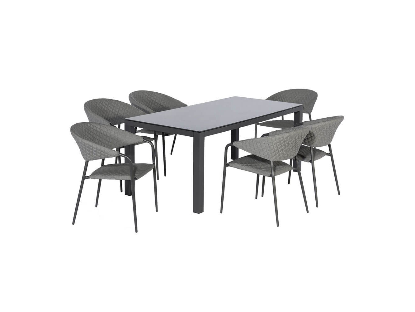 Nuoro 6 Seat Rectangular Dining Set