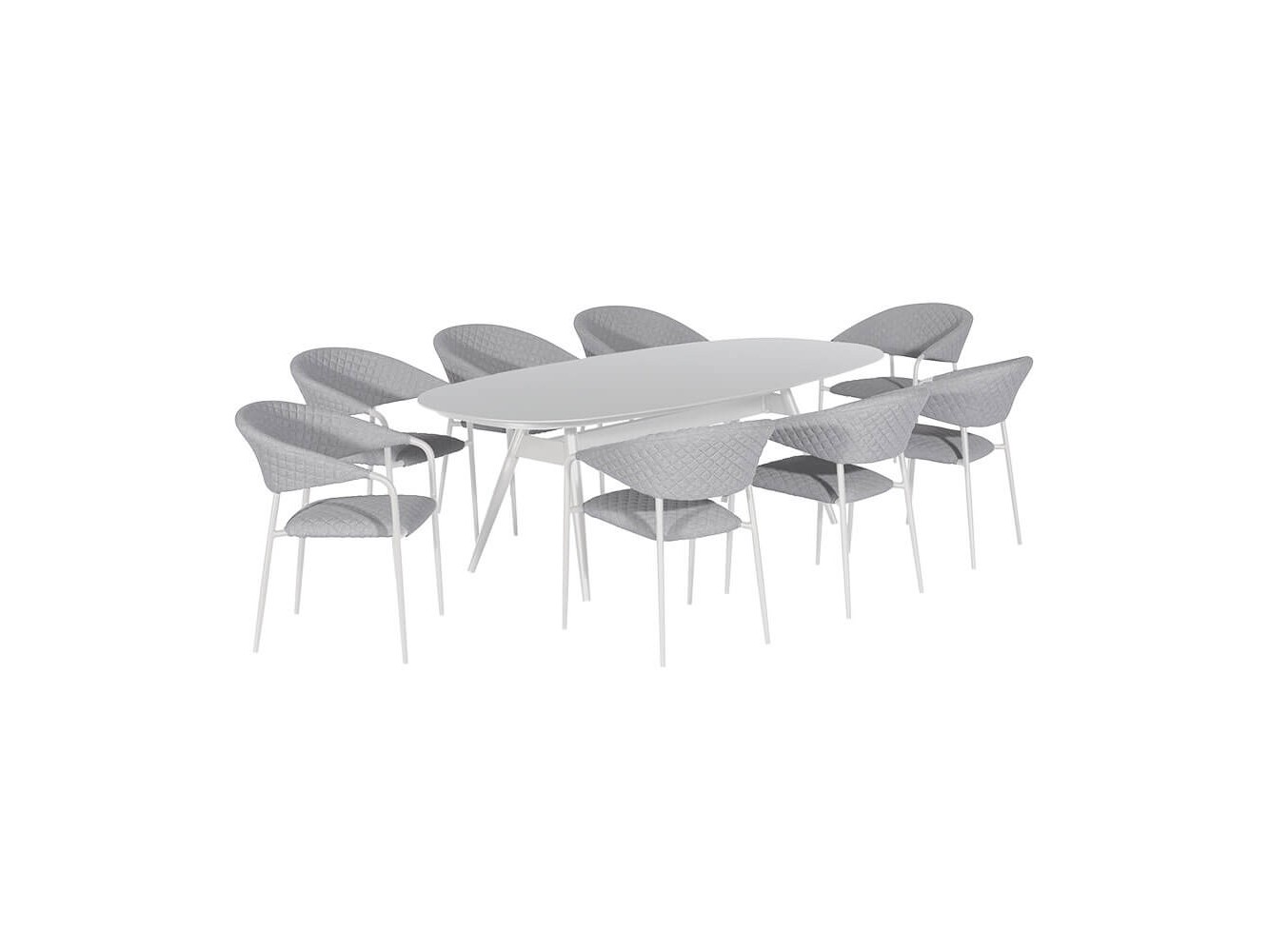 Nuoro 8 Seat Oval Dining Set