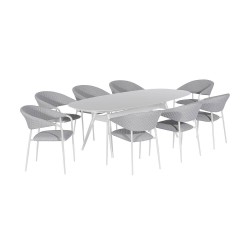Nuoro 8 Seat Oval Dining Set