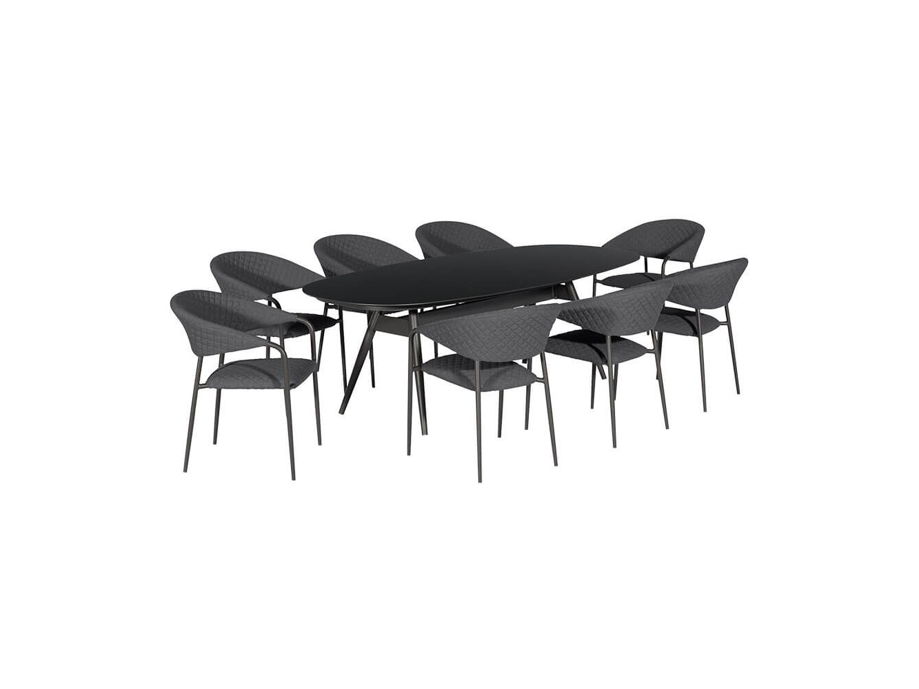 Nuoro 8 Seat Oval Dining Set