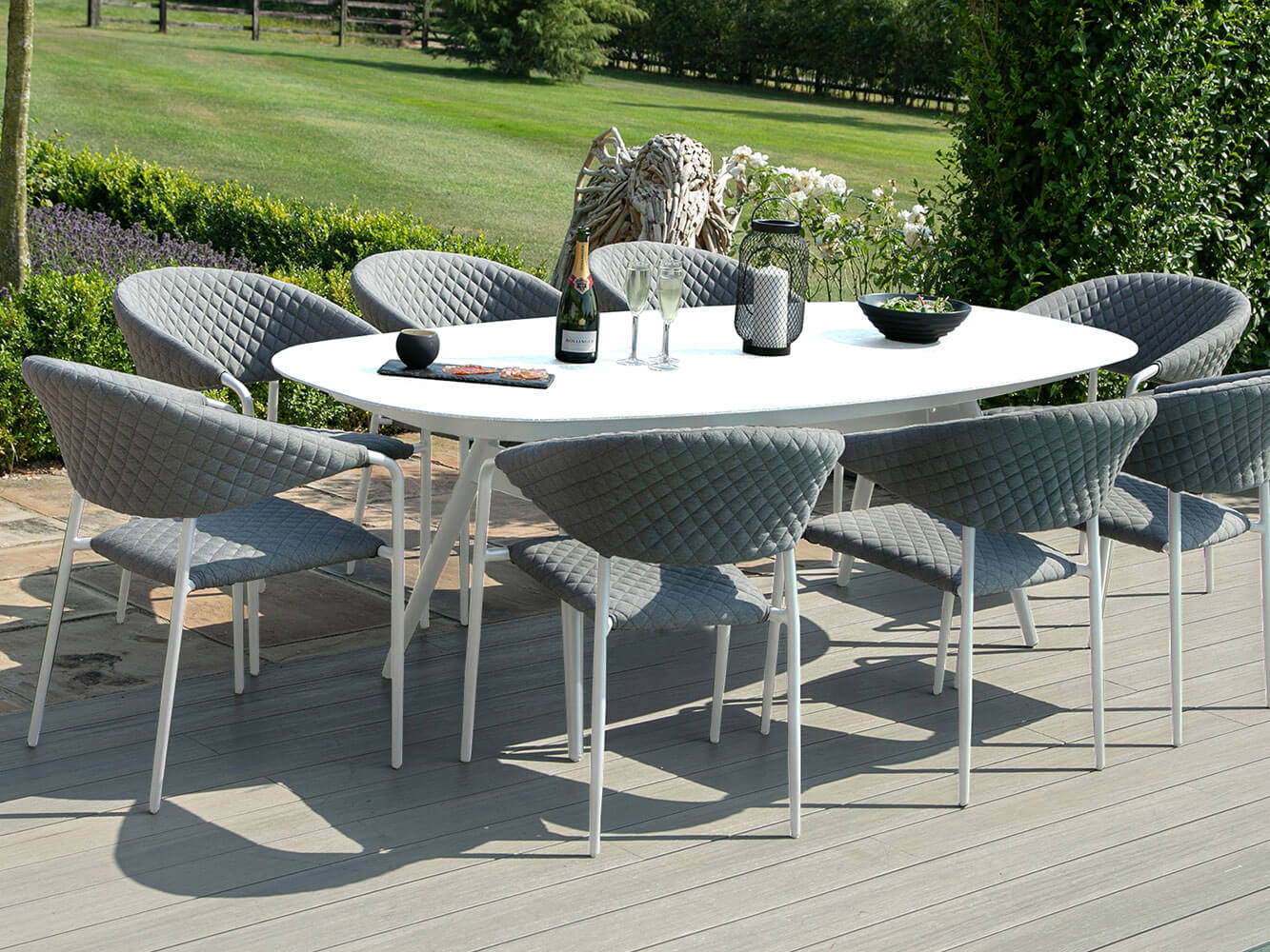 Nuoro 8 Seat Oval Dining Set