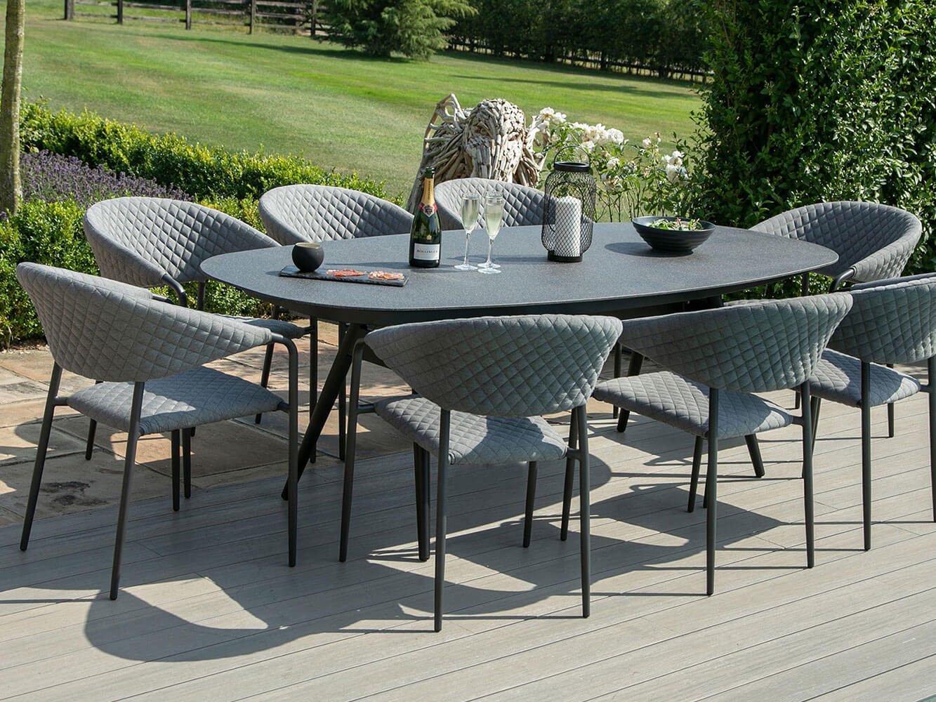 Nuoro 8 Seat Oval Dining Set